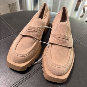 Tan Suede Loafers